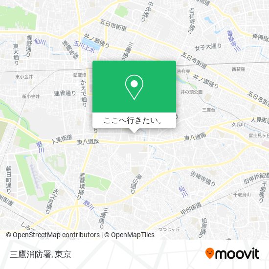 三鷹消防署地図