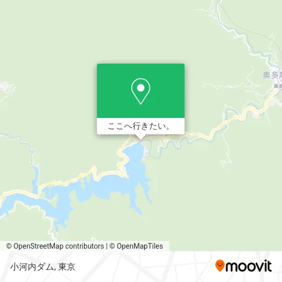小河内ダム地図