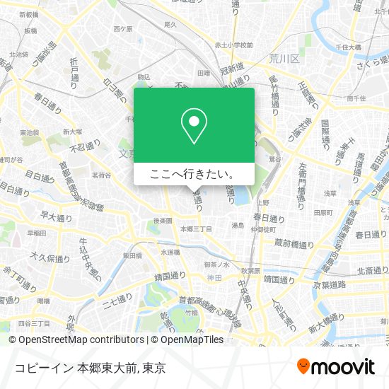 コピーイン 本郷東大前地図