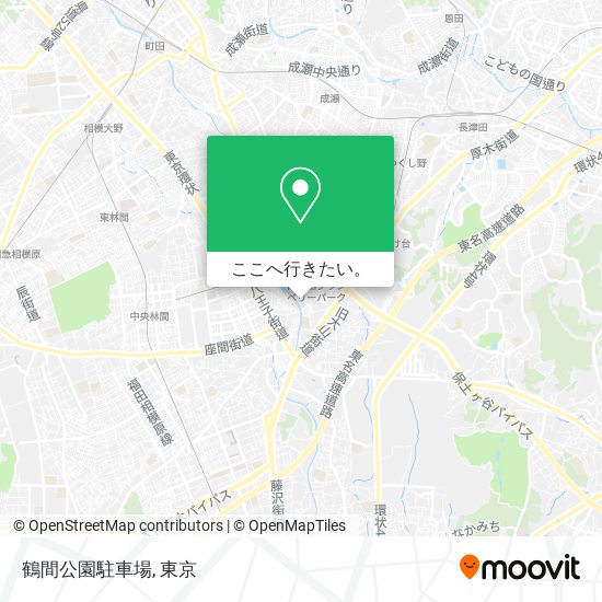 鶴間公園駐車場地図