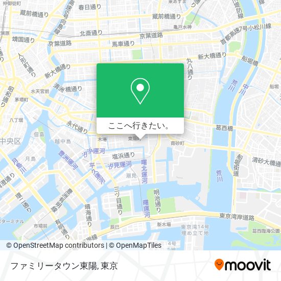 ファミリータウン東陽地図