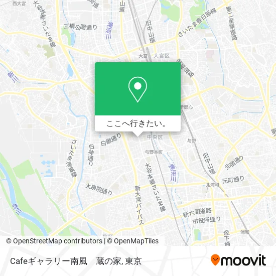 Cafeギャラリー南風　蔵の家地図