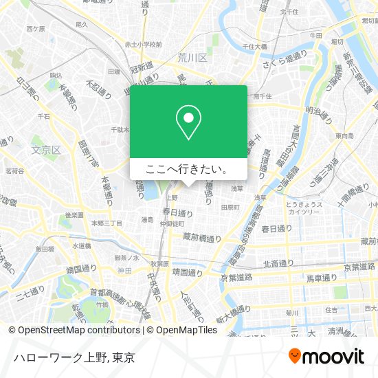 ハローワーク上野地図