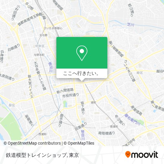 鉄道模型トレインショップ地図