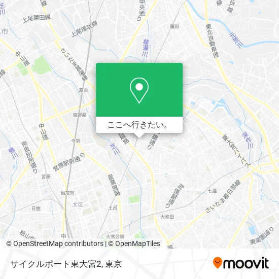 サイクルポート東大宮2地図