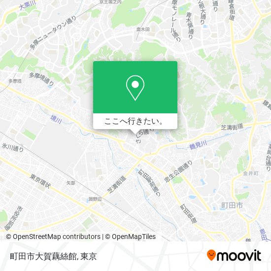 町田市大賀藕絲館地図