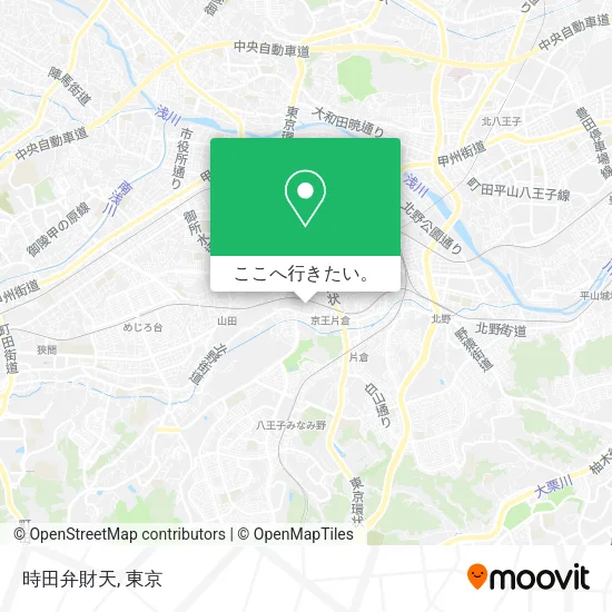 時田弁財天地図