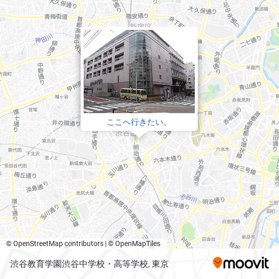 渋谷教育学園渋谷中学校・高等学校地図