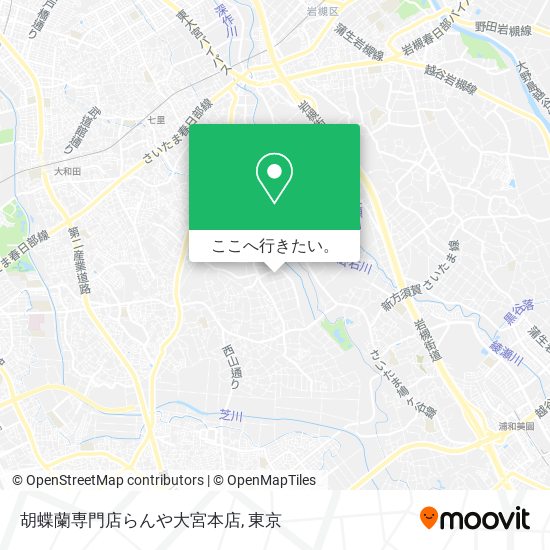 胡蝶蘭専門店らんや大宮本店地図