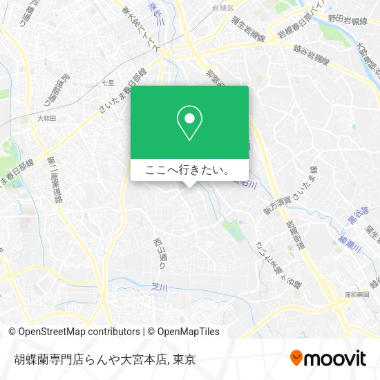 胡蝶蘭専門店らんや大宮本店地図