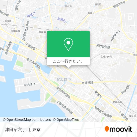 津田沼六丁目地図