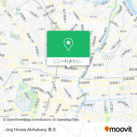 Jing House Akihabara地図