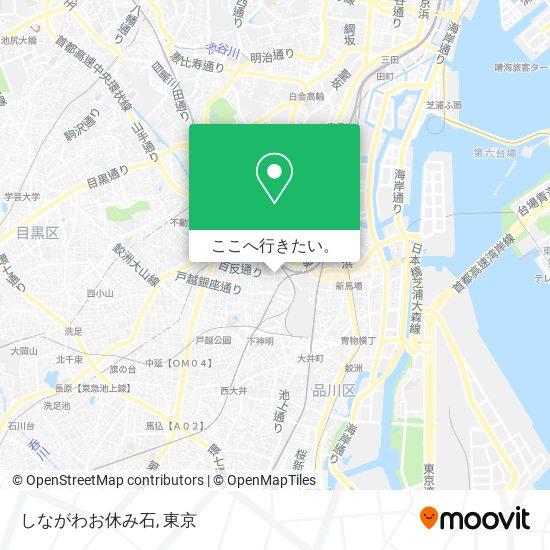 しながわお休み石地図