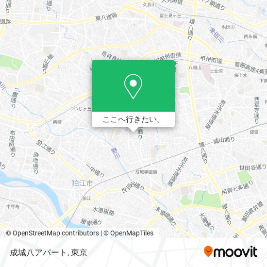 成城八アパート地図