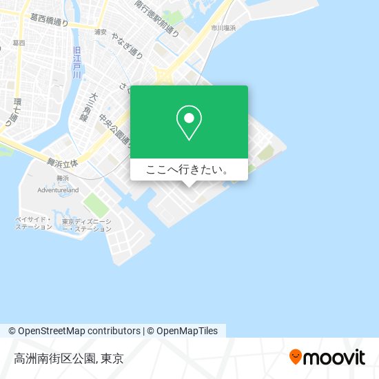 高洲南街区公園地図