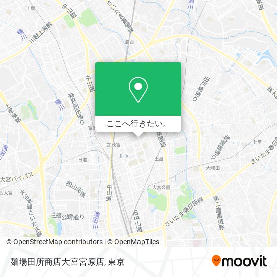 麺場田所商店大宮宮原店地図