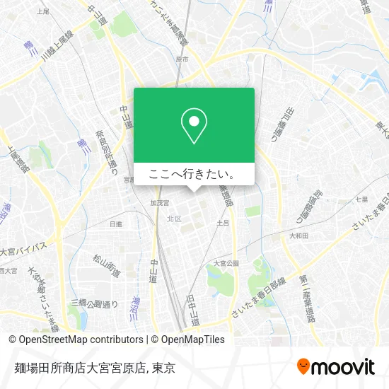 麺場田所商店大宮宮原店地図