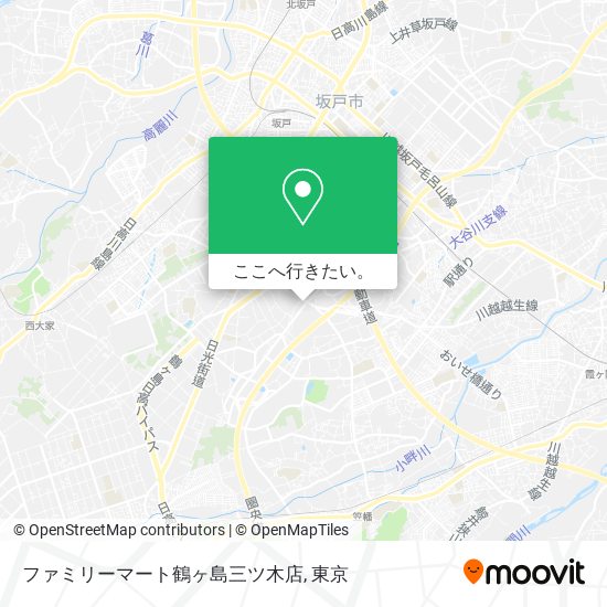 ファミリーマート鶴ヶ島三ツ木店地図