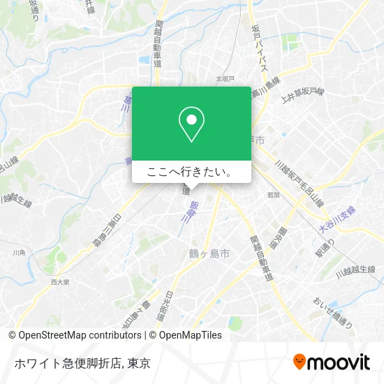ホワイト急便脚折店地図