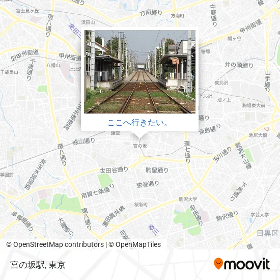 宮の坂駅地図