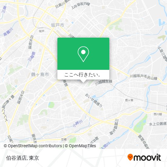 伯谷酒店地図