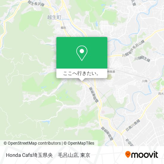 Honda Cafs埼玉県央　毛呂山店地図