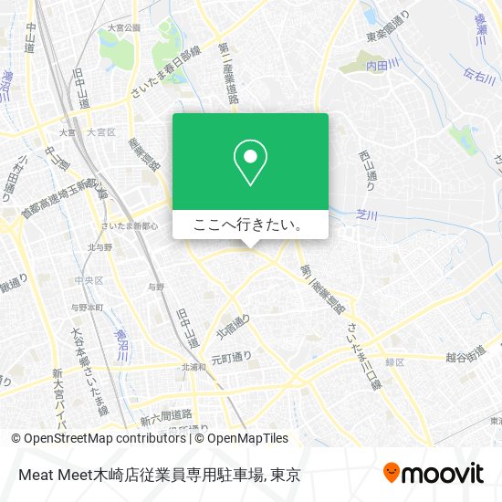 Meat Meet木崎店従業員専用駐車場地図