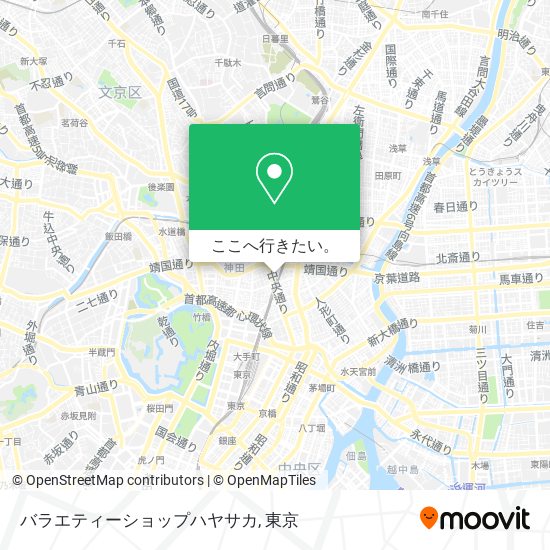 バラエティーショップハヤサカ地図