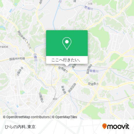 ひらの内科地図