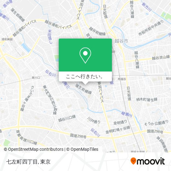 七左町四丁目地図