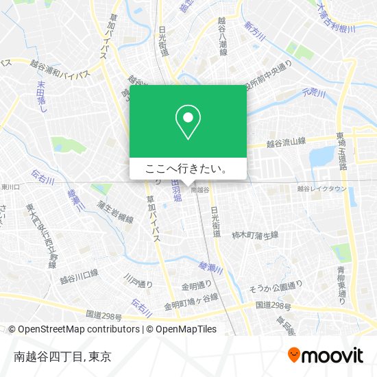 南越谷四丁目地図