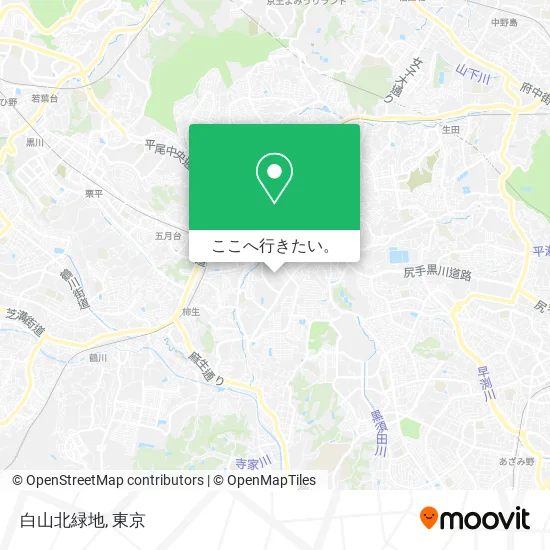 白山北緑地地図
