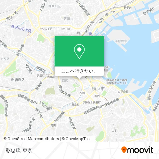 彰忠碑地図