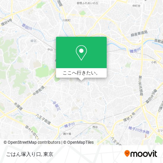 ごはん塚入り口地図