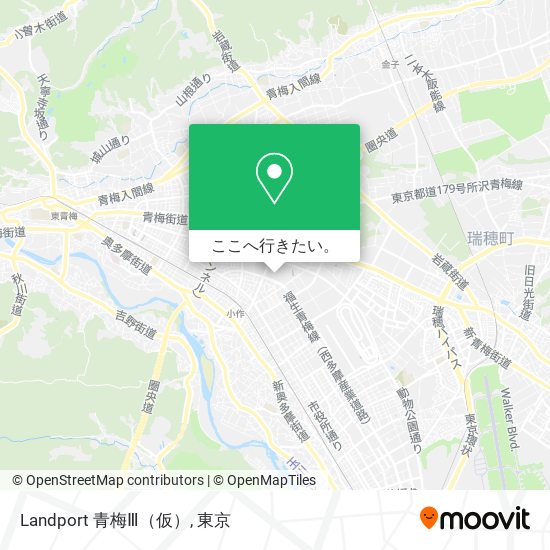 Landport 青梅Ⅲ（仮）地図