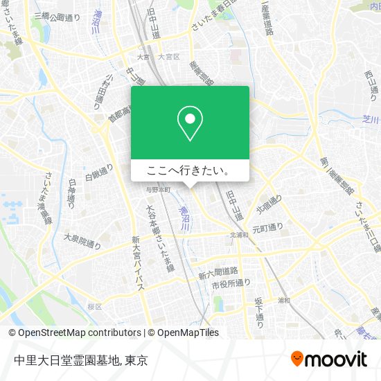 中里大日堂霊園墓地地図