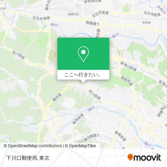 下川口郵便局地図
