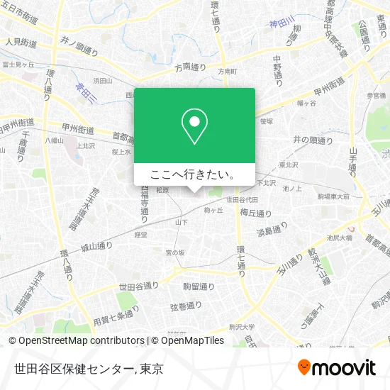 世田谷区保健センター地図