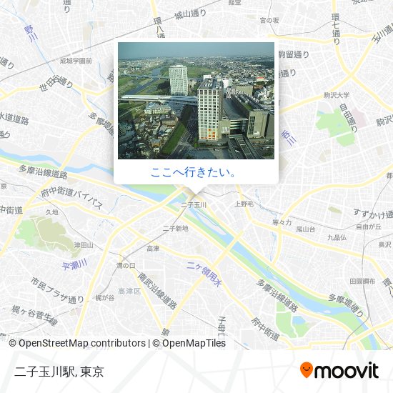 二子玉川駅地図