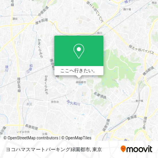ヨコハマスマートパーキング緑園都市地図