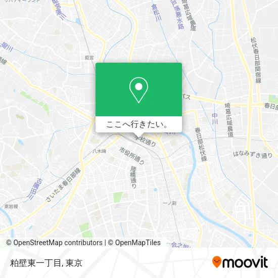 粕壁東一丁目地図