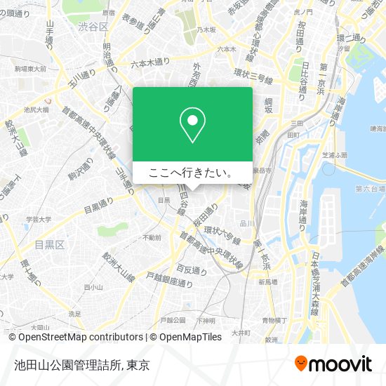 池田山公園管理詰所地図