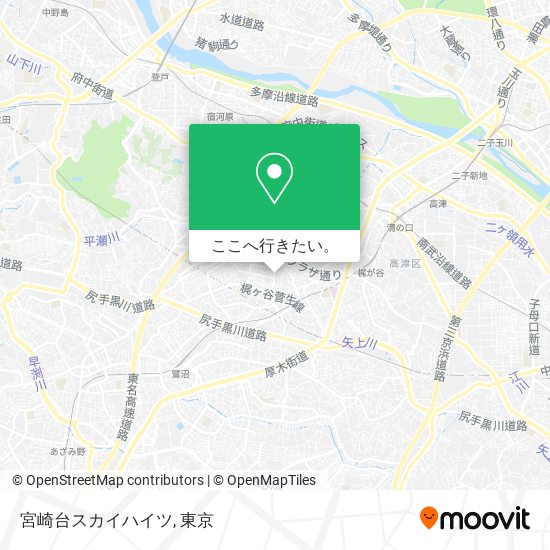 宮崎台スカイハイツ地図