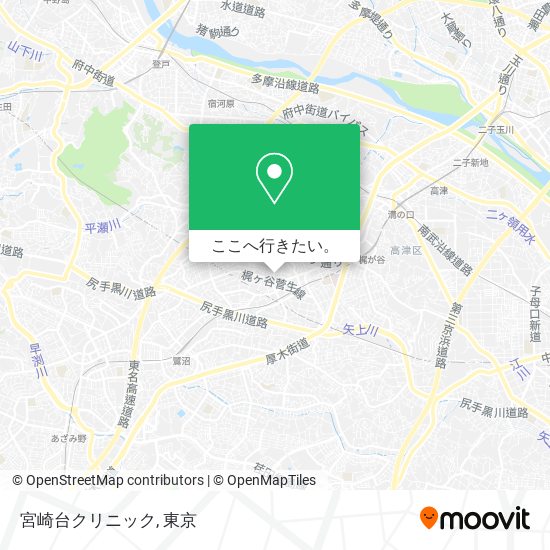 宮崎台クリニック地図