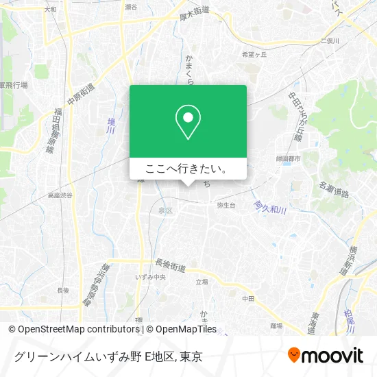 グリーンハイムいずみ野 E地区地図