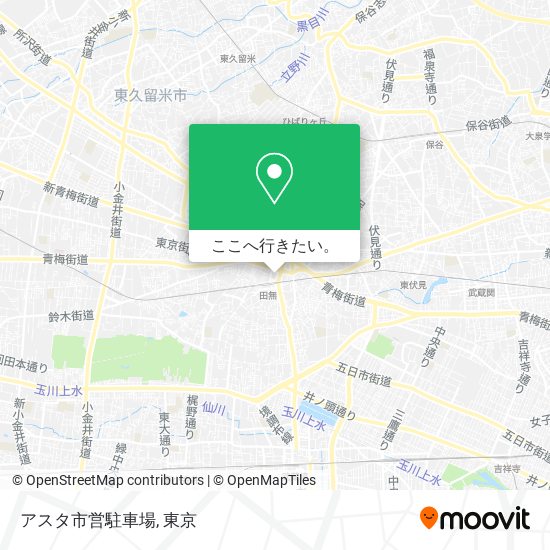 アスタ市営駐車場地図