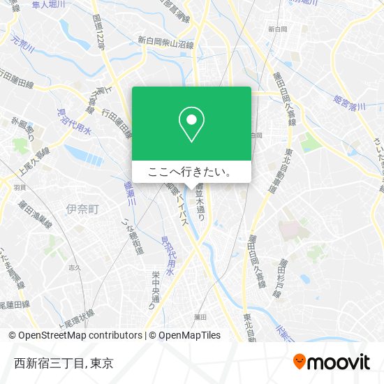 西新宿三丁目地図
