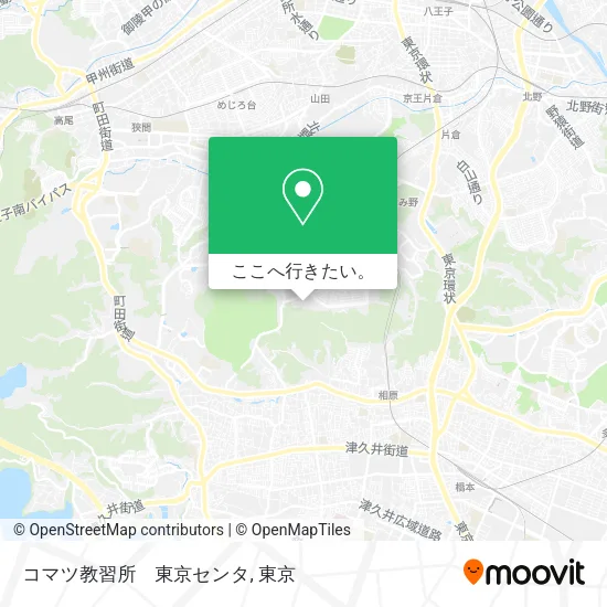 コマツ教習所　東京センタ地図
