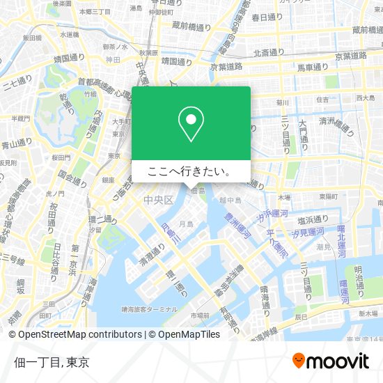 佃一丁目地図