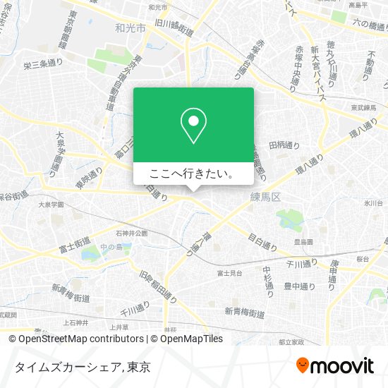 タイムズカーシェア地図